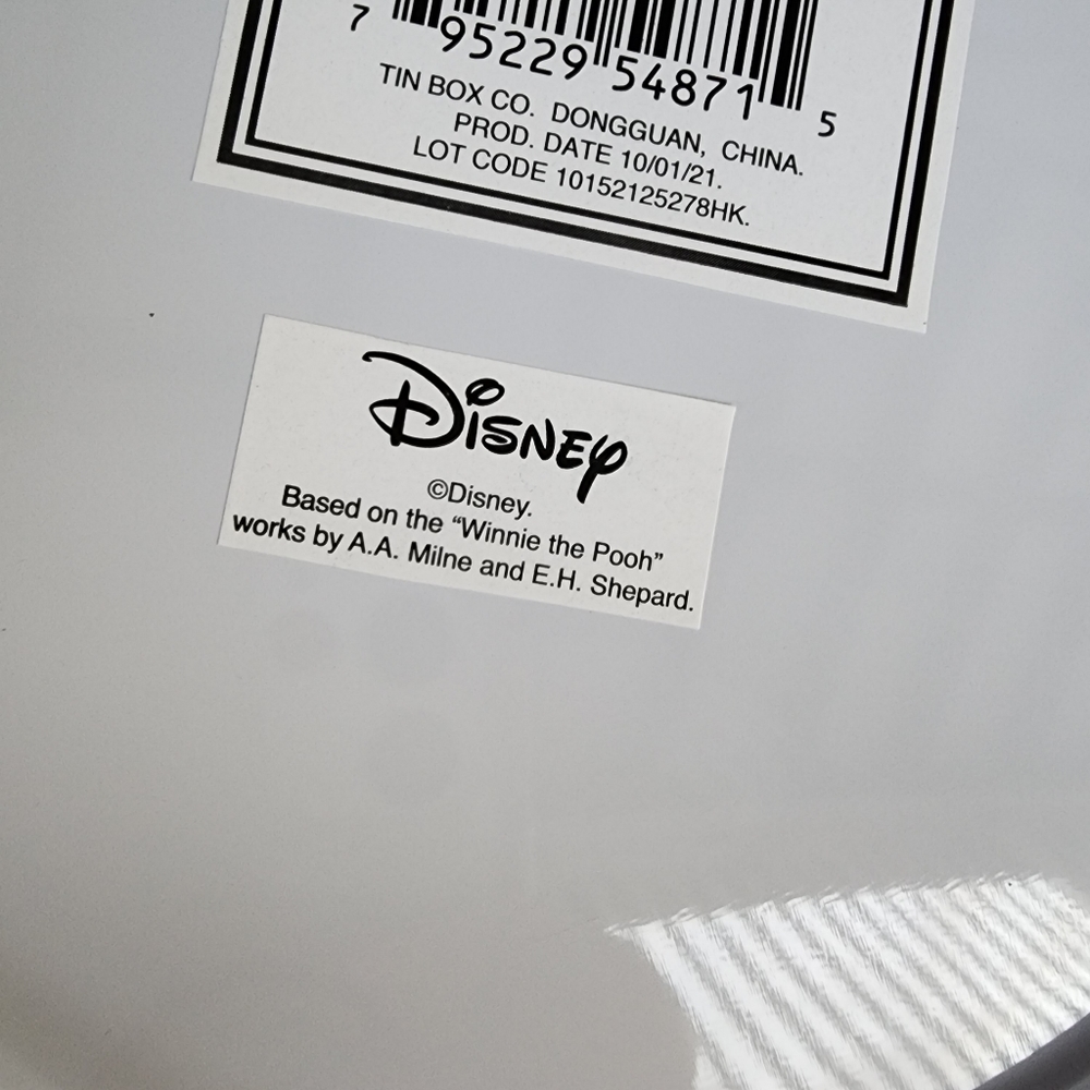 NEW Winnie The Pooh Metal Round Wastebasket Trash Can - Picture 8 of 10